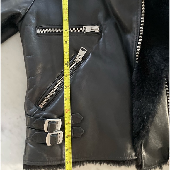 All Saints leather/fur jacket - Picture 6 of 7